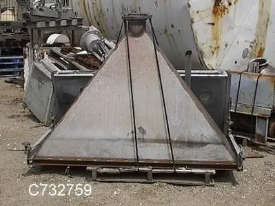 Hopper, 18 CF, S/st, 30" x 70" x 46", Load Cells #C732759