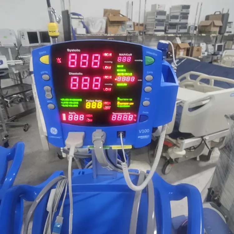 Used GE GE Carescape V100 Dinamap Patient Vital Sign Monitor SpO2 Blood Pressure Temp Patient Monitors Texas US | PT Medical Technologies #1458950