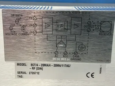 Used MOORE INDUSTRIES ECT/420MA/420MA/117AC/RF [DIN] Transducers Ohio US | HGR 24 #1478133