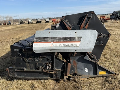 (1) Allis-Chalmers, 20' grain head with steel tines, for parts or repair only, S/N NE-03115N.
