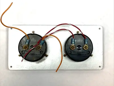 USED JEWELL INSTRUMENTS DC AMMETER PANEL METER 0–10A LOT OF 2