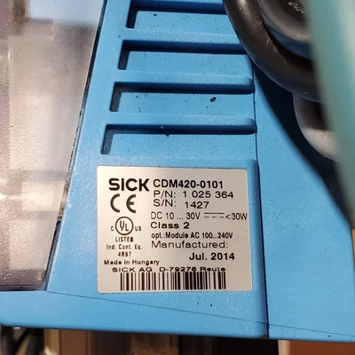 Used SICK CLV630-0120, CDM420-0102, WL18-3P430 Miscellaneous Equipment (Electrical & Power) California US | American Industrial Supply Co. #1377044