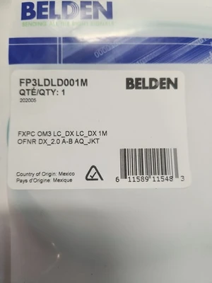 NEW Belden FP3LDLD001M
