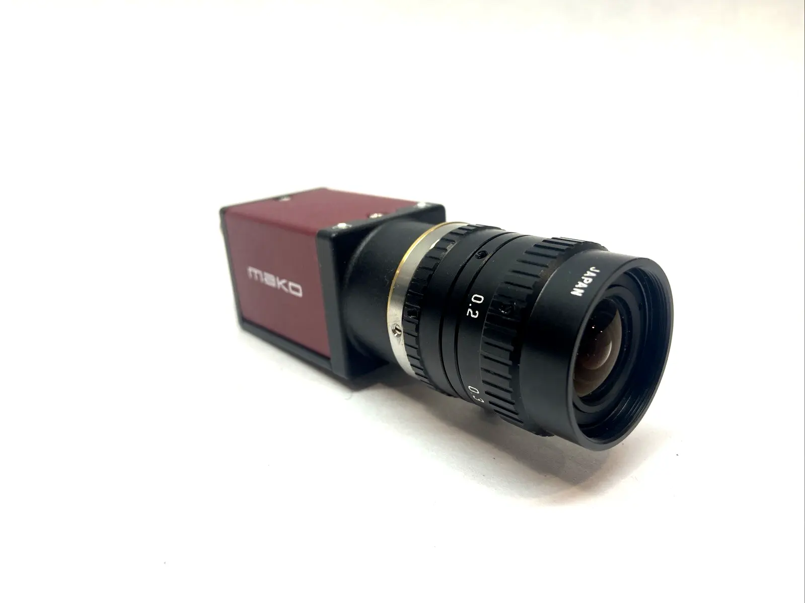 USED ALLIED VISION INDUSTRIAL MACHINE CAMERA W/ TV LENS 8MM 1:1.3