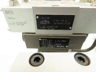 Wandfluh BKII BK4 Solenoid Air Valve 8-Station Hydraulic Manifold Assembly