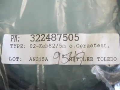 New | in-Stock Mettler Toledo 322487505 Misc Electrical & Power Parts New Hampshire US | Bitter End Trading #1486523