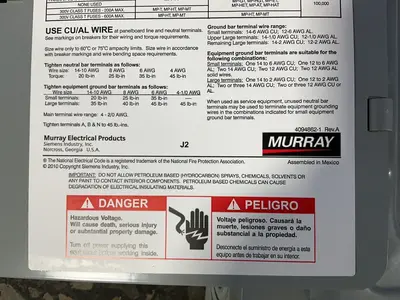 Used MURRAY C3840 Electrical Boxes Ohio US | HGR 24 #1452452