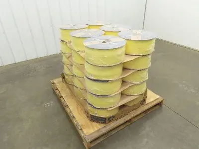 Poly Strapping Yellow Plastic Banding 1/4" W 6" x 4" Core