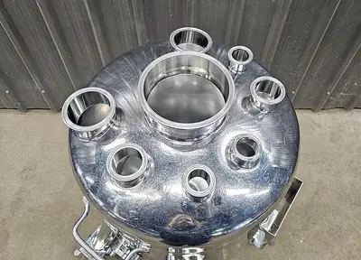 Used 20 Gallon Tank (Vessel), 316L Stainless Steel, Full Vacuum