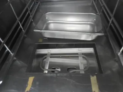Lang stainless steel electric oven.