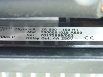 Used ADVANCED ENERGY 2A 500100 H1 Industrial Controls Ohio US | HGR 24 #802978