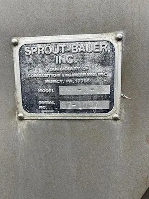 Used SPROUT-BAUER, INC. 558-2-72 Screw De Watering Presses California US | Machinery & Equipment #1516788
