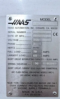 2017 HAAS UMC-750SS MACHINING CENTERS, VERT., N/C & CNC, 5-AXIS | Wheeler Machinery Sales (12)