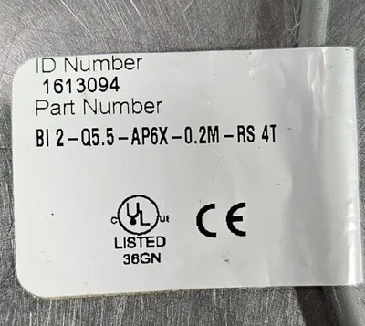 Turck BI2-Q5.5-AP6X-0.2-RS4T Inductive Sensor. Loc5E-16