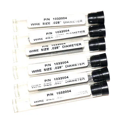 NEW LOT OF 6 NORDSON 1032004A WIRE ASSEMBLIES, PROBE .028'', 12 WIRES PER TUBE