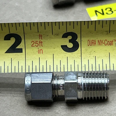 Lot-5pc Swagelok Stainless Fittings 316HC7 See Pictures For Measurements