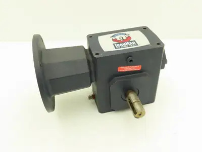 Leeson IronMan BM821-25-R-56 Worm Gearbox 25:1 Reducer 1Hp 70rpm 56C RH