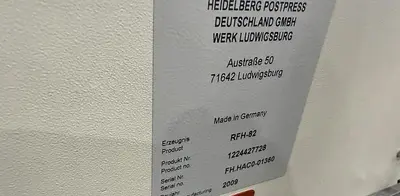 2009 Heidelberg Stahl TH82 4/4/4 Paper Folder