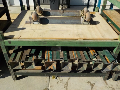 Lot of (17) Jarke Airector Heavy Duty Steel Skid, 48'' x 36'' x 9'' Tall, Wood Decks, Stacking Arm (...