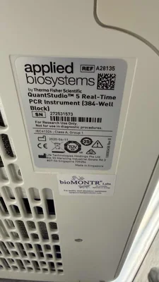 Used Applied Biosystems QuantStudio 5 (384-Well Block) PCR/Thermal Cycler Texas US | PT Medical Technologies #1458760
