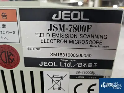 USED Jeol Jeol Scanning Electron Microscrope, Model JSM 7800