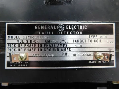 USED GENERAL ELECTRIC 12CHC12A25A