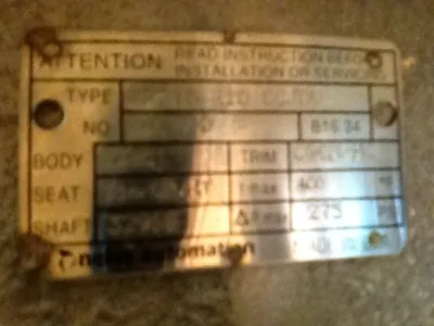 Neles Jamesbury 10"-150 V-Ball Control Valve