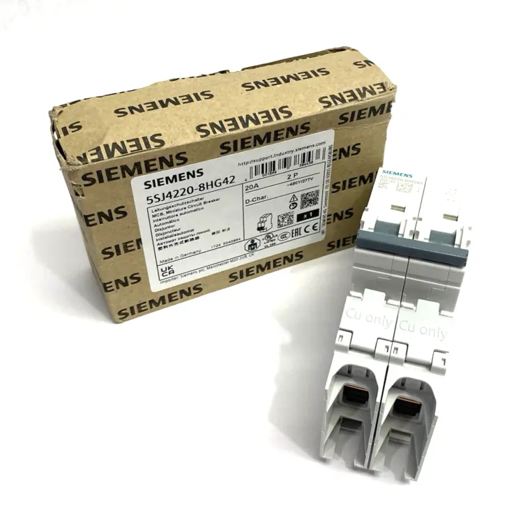 Used SIEMENS SENTRON MINIATURE CIRCUIT BREAKER 10KA, 2-POLE, D, 20A Circuit Breakers | Maverick Industrial Sales #1102008