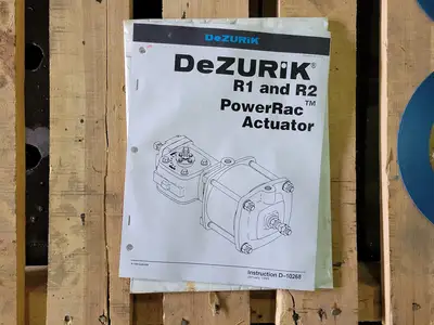 PowerRac Cylinder Actuator Size 6 w/ Four SPDT Mech. Switch and Butterfly Valve