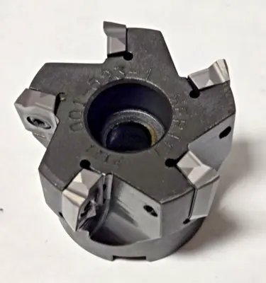 Hertel 001-593-1 P121 FACE MILL 1.9" indexable Milling Cutter Carbide Inserts