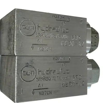 NEW LOT OF 2 SUN HYDRAULICS GBS CHECK VALVE 0EB0A2