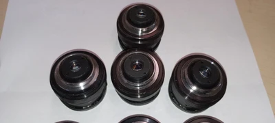 Vintage Lot of  7 Camera TV Lenses Made in Japan   1 :1.7/16 0.05mm