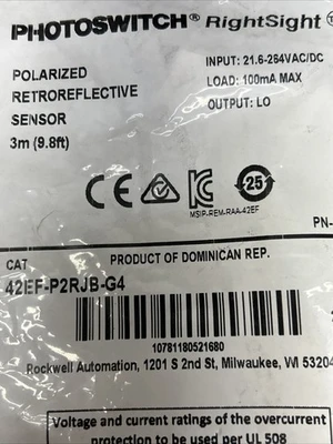 NEW Allen-Bradley 42EF-P2RJB-G4