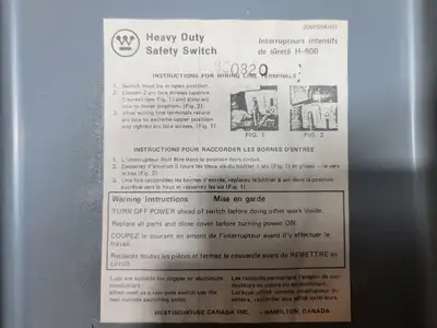 NEW WESTINGHOUSE HU363