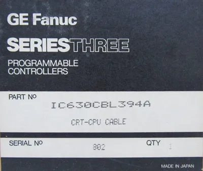NEW GE FANUC IC630CBL394A CABLE CRT-CPU