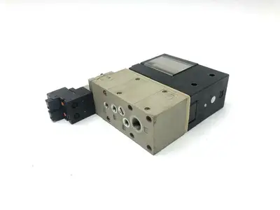 USED SMC PNEUMATIC VACUUM MANIFOLD VALVE ASSEMBLY