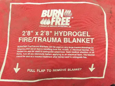 Hydrogel 734302 Emergency Fire Trauma Blanket Burn Free 2'8"x 2'8" Blanket
