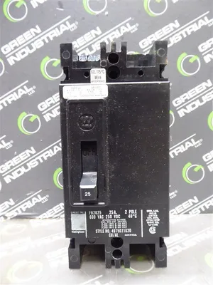 Westinghouse FB2025 2 Pole Circuit Breaker 25 Amps 600VAC New NIB