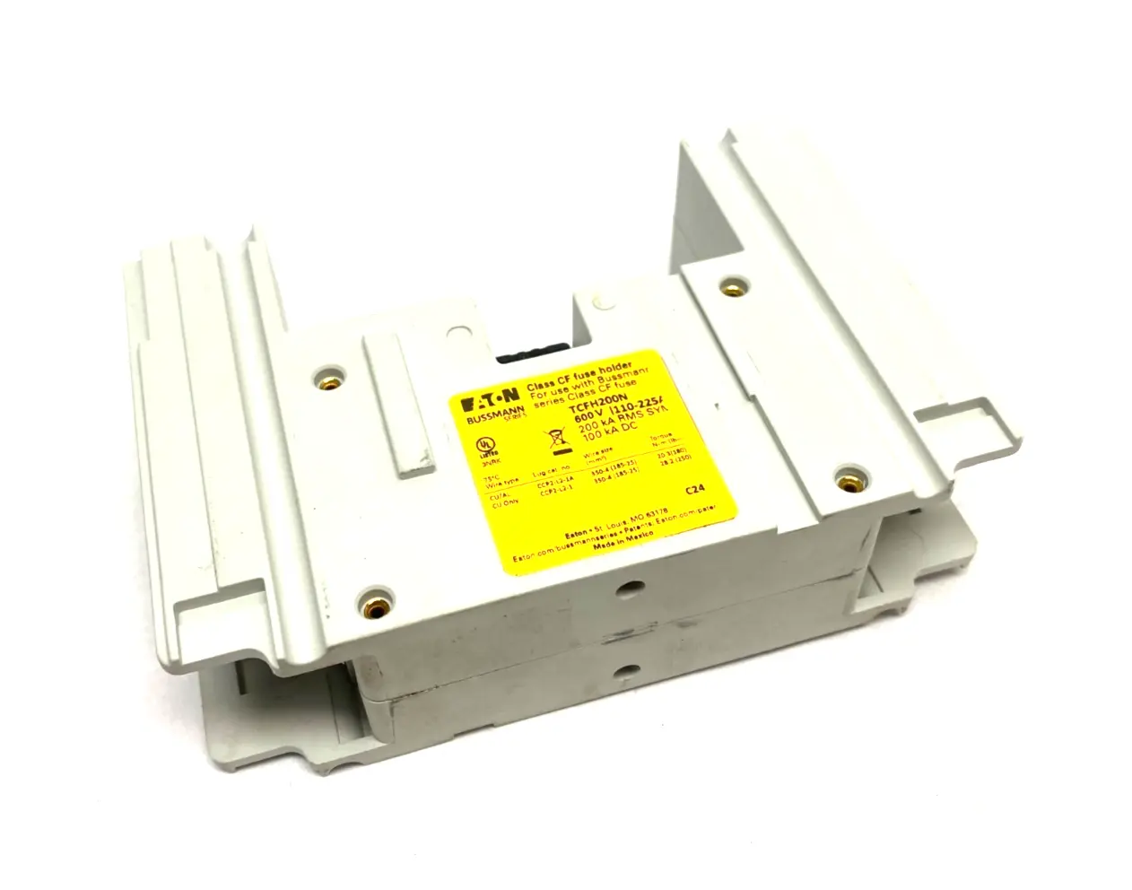 USED EATON BUSSMANN BUSSMANN SERIES FUSE HOLDER 1-POLE 110-225A CLASS CF FUSE