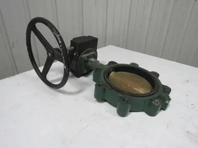 Stockham LG722-BS3-E 8" Lug Type Butterfly Valve W/Manual Hand Wheel Actuated