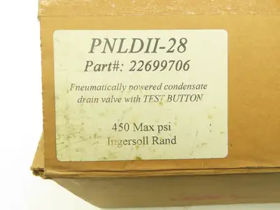Ingersoll Rand PNLDII -28-LP Automatic Condensate Trap - No Loss Drain Valve