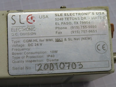 Used SLE _UNKNOWN_ CNC & N/C Controls | OCO Industrial #1670358