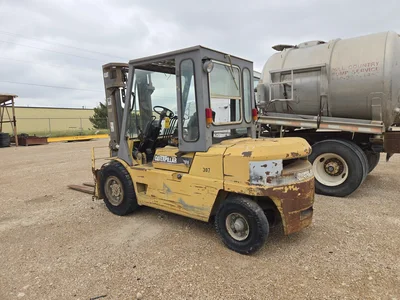 Caterpillar DP45 Diesel Forklift, Single Stage, Side Shift, Clamp, 21,265.4 Hours Indicated (Bad