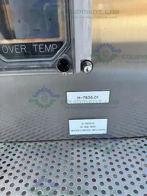 USED HOFFMAN STAINLESS STEEL STANDARD ENCLOSURE 17.5" X 11" X 22" W/ HEAT SINK