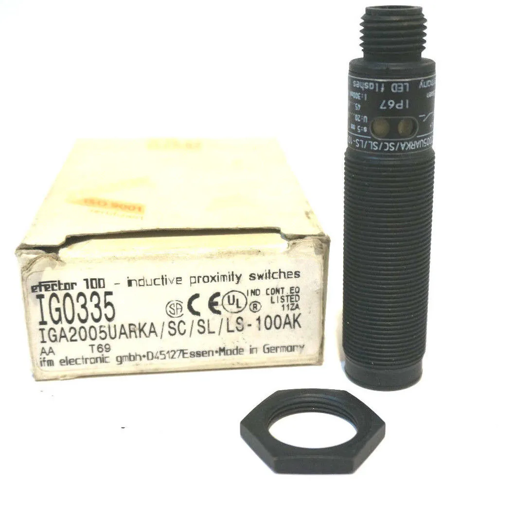 NEW EFECTOR IG0335 PROXIMITY SWITCH IGA2005UARKA/SC/SL/LS-100AK