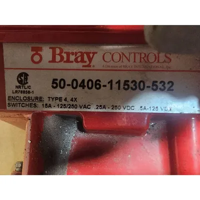 Used  Bray 6" Dia. Series 30 Resilient Seated Wafer Butterfly Valve