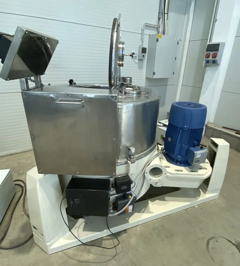 Kiskun Meridian BVG-C10-R gastight perforate basket centrifuge, 316Ti SS.