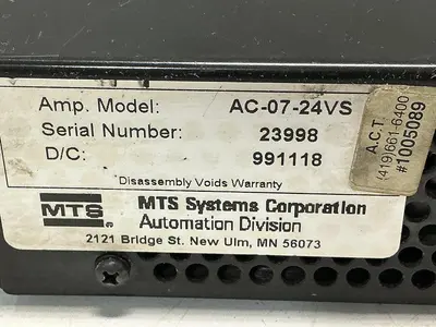 USED MTS SYSTEMS AC-07-24VS