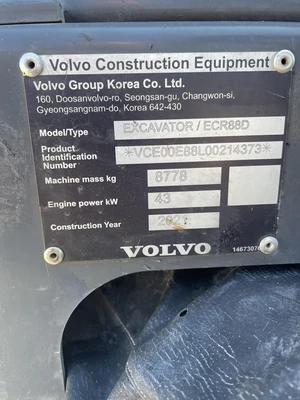 Used 2019 VOLVO ECR88D Crawler Excavators - Mini Michigan US | Miedema Asset Management Group #1406525