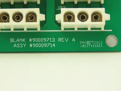 Newport 90009714 Printed Circuit Board For Newport CNC Machine 3 Pin Bank REV A